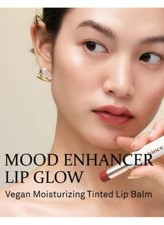 HINCE HINCE Mood Enhancer Lip Glow, Moisturizing Lip Balm with Shea Butter & Sweet Almond, Non-Sticky and Long-lasting Tinted Lip Tint with Buttery Balm Texture for Neutral Color 0.2oz. (1, IMPASSIONED, 05)  - Image 2