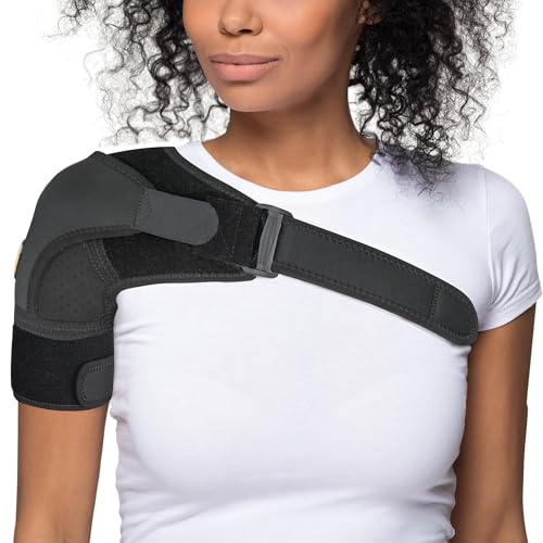 FIGHTECH Shoulder Brace for Torn Rotator Cuff for Men and Women - Support & Pain Relief (Black-XXL) - Image 1