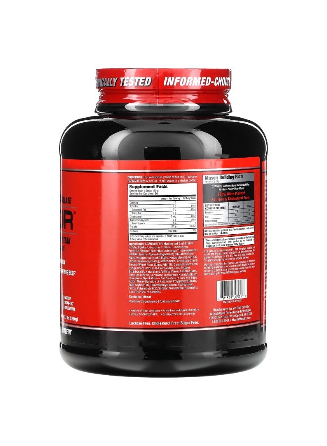 MuscleMeds, Carnivor, Bioengineered Beef Protein Isolate, Cookies & Cream, 3.7 lbs (1680 g) - Image 2