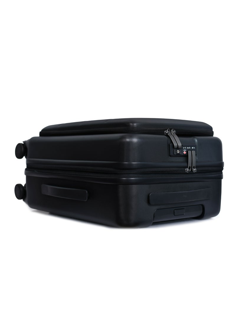 MORANO - Morano Luggage Lightweight  Hard-side Carry-On Trolley Bag  With 4 Spinner Wheels TSA Lock, 20 inch (Black) - Image 1