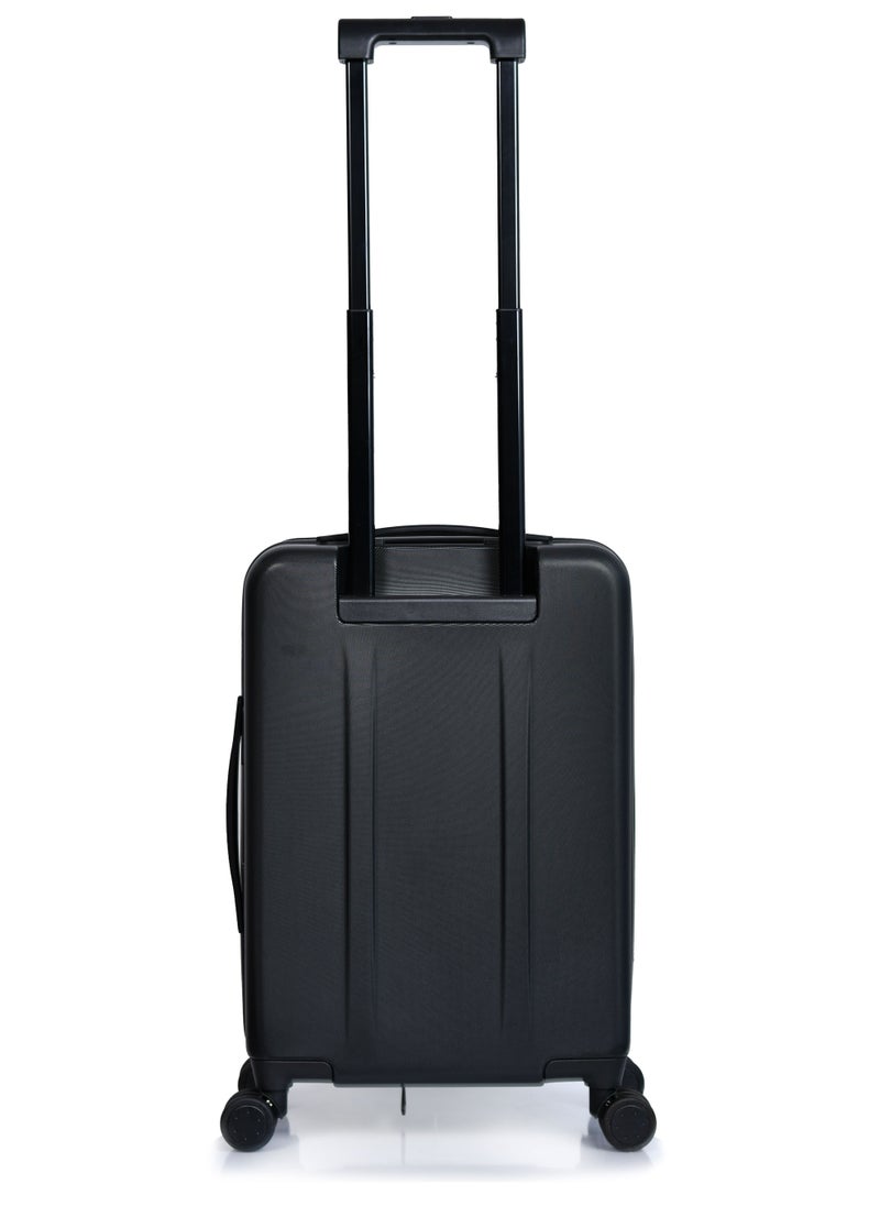 MORANO - Morano Luggage Lightweight  Hard-side Carry-On Trolley Bag  With 4 Spinner Wheels TSA Lock, 20 inch (Black) - Image 1