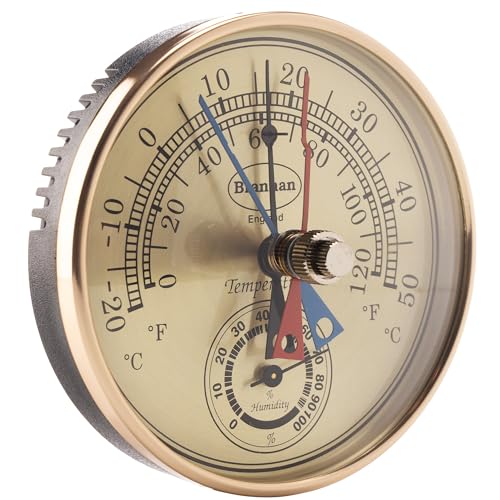 Brannan Max Min Thermometer and Hygrometer - Ideal Greenhouse Thermometer and Humidity Meter to Monitor Maximum and Minimum Temperatures and Humidity Easily Wall Mounted - Image 1