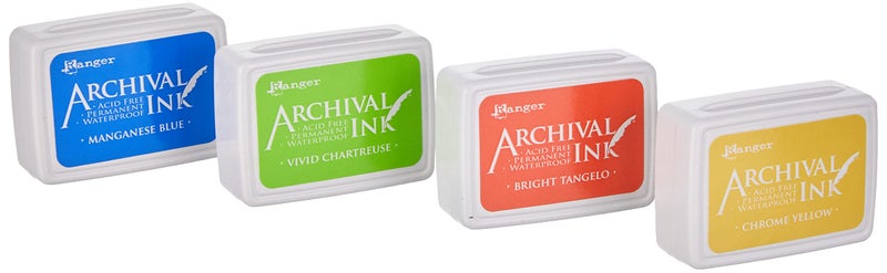 Ranger RGRAIMK57697 Ranger Archival Mini Ink Pad Set 3 Archival Ink Pad Set Mini 3