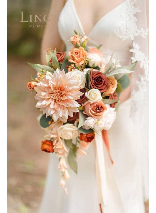 Ling's Moment Artificial Plants Eucalyptus Leaves Branches,10Pcs 17.7"Tall Fake Greenery Filler w/Stems, Lifelike Texture Plant Decor for Wedding Bouquets/Table Centerpieces, Outdoor/Party/Room/Office - Image 3