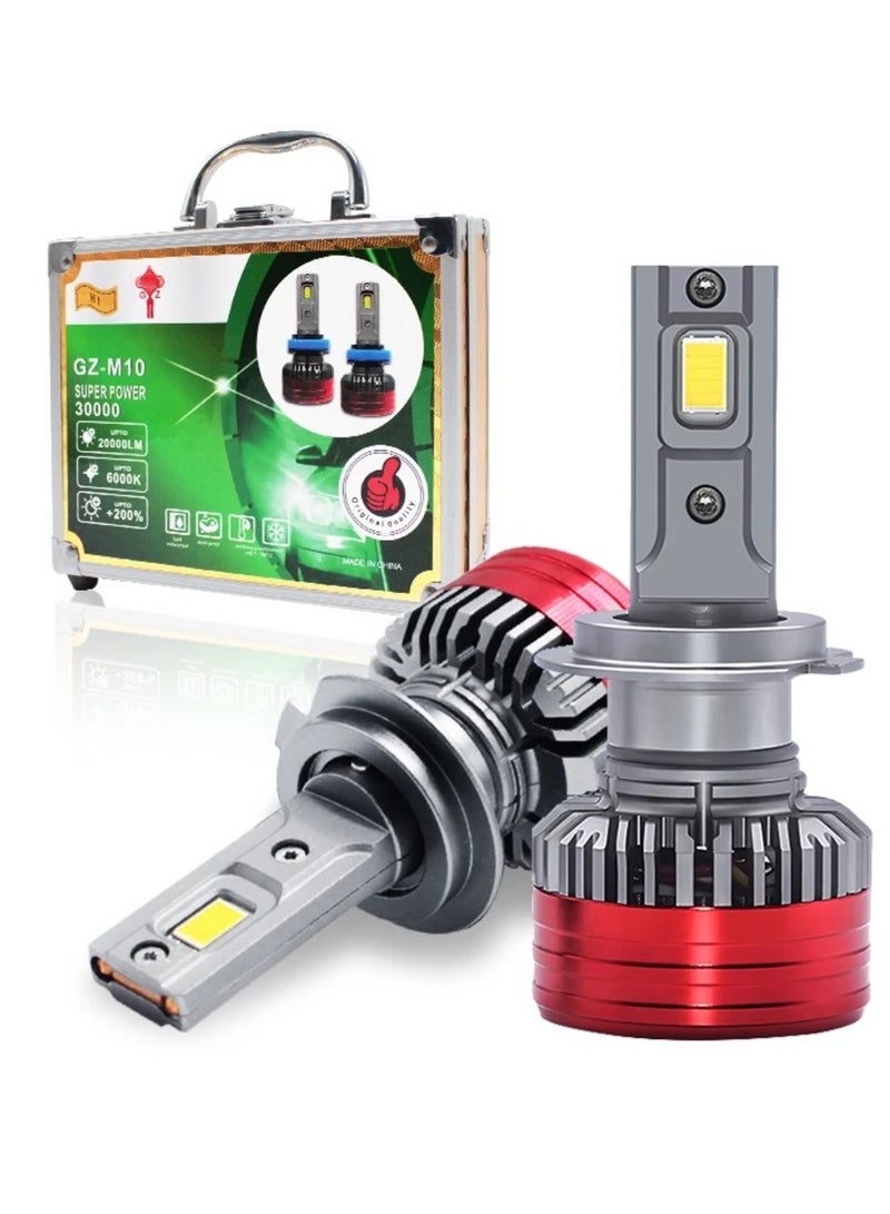 gz auto GZ AUTO LED Headlight Bulbs 6000K Super Bright LED Bulb High Low Dual Beam Halogen Replacement LED Headlights Conversion Kit,Pack of 2| For Universal Cars | IP67 Waterproof | 1 Year Replacement Warranty  - Image 1