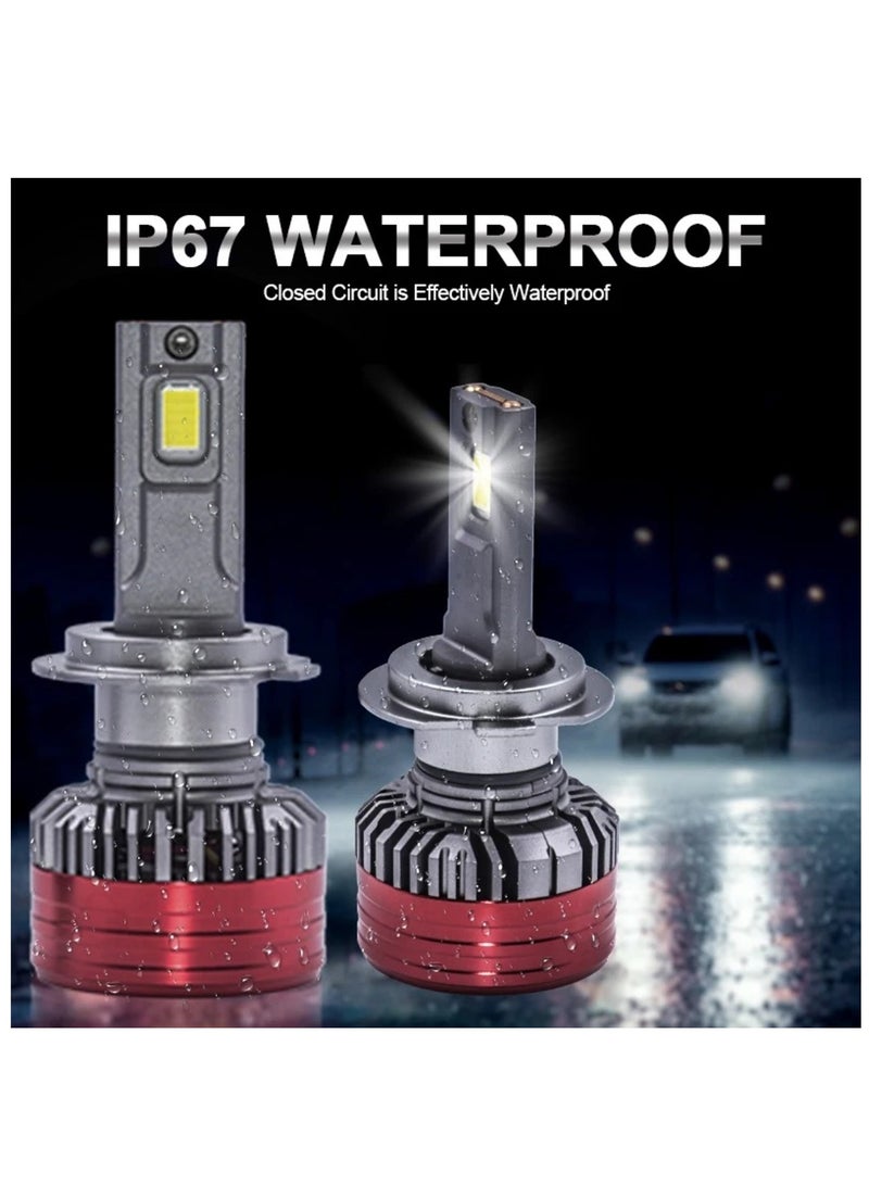 gz auto GZ AUTO LED Headlight Bulbs 6000K Super Bright LED Bulb High Low Dual Beam Halogen Replacement LED Headlights Conversion Kit,Pack of 2| For Universal Cars | IP67 Waterproof | 1 Year Replacement Warranty  - Image 5