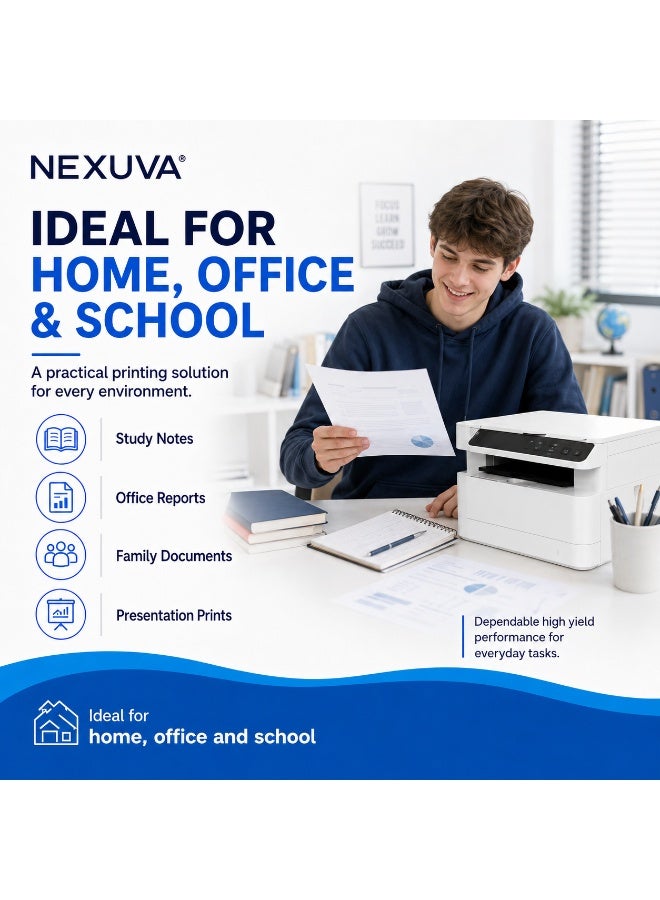 NEXUVA 117X High-Yield Compatible Toner Cartridge Set with Chips for HP Color Laser 150a, 150nw, MFP 178nw and MFP 179fnw – W2070A, W2071A, W2072A, W2073A – 4-Pack - Image 3