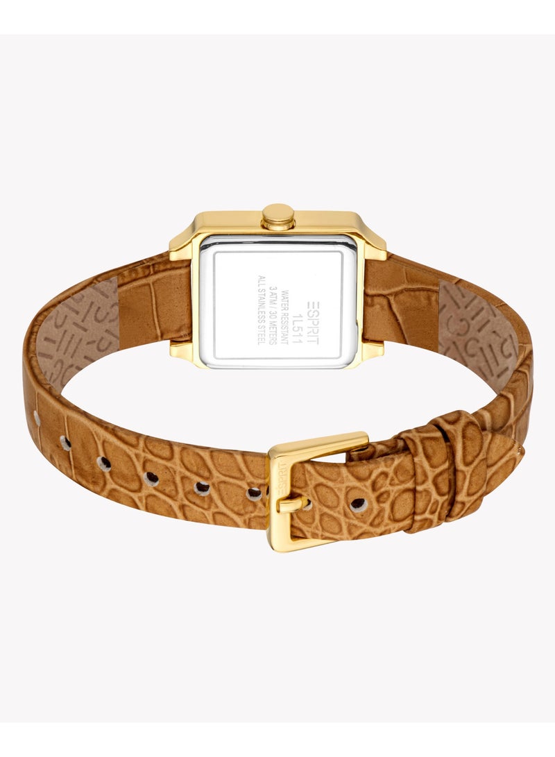 ESPRIT Women's Gold/Brown Watch | ES1L511L0025 - Image 4