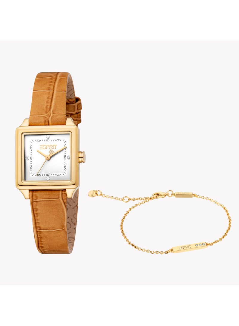ESPRIT Women's Gold/Brown Watch | ES1L511L0025 - Image 1