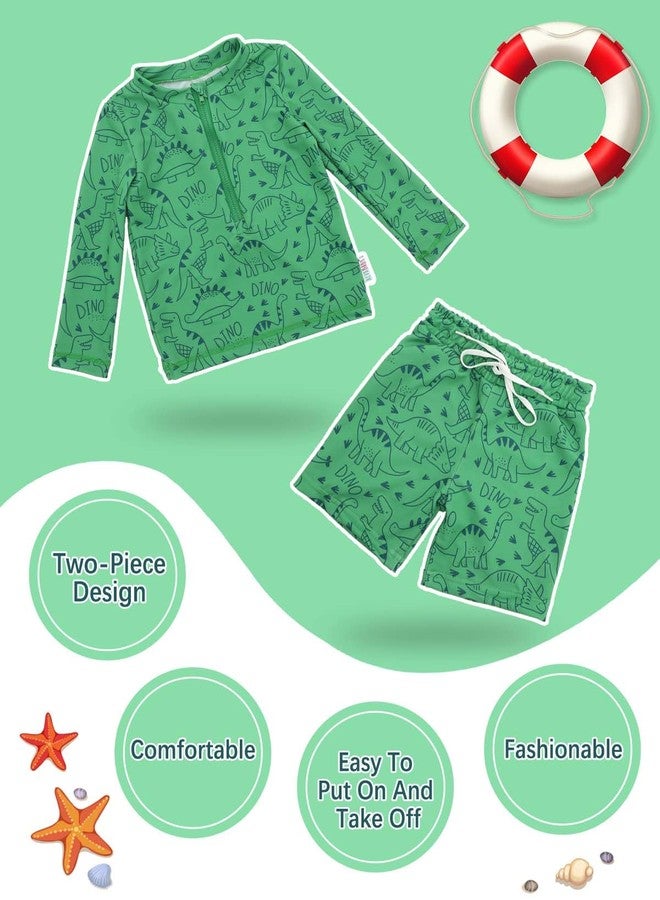ALVABABY Long Sleeve Rashguards, Baby/Toddler Boys' Rash Guard Sets,Boy Swimsuit UPF 50+ Sun Protection Two Piece Bathing Suit ST-R08-4-5T - Image 4