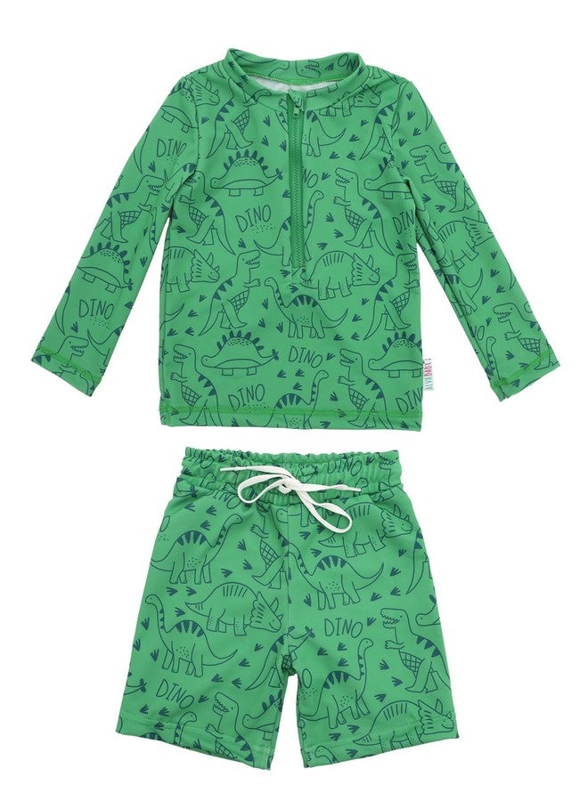 ALVABABY Long Sleeve Rashguards, Baby/Toddler Boys' Rash Guard Sets,Boy Swimsuit UPF 50+ Sun Protection Two Piece Bathing Suit ST-R08-4-5T - Image 1