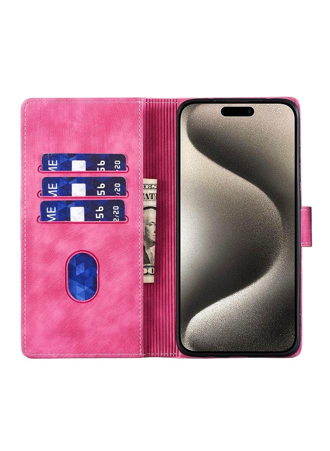 اس-توب جراب هاتف iPhone 14 Pro من الجلد المنقوش على شكل قلب وقط - Image 5