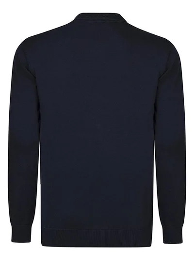 FELIX HARDY Polo collar long sleeve jumper