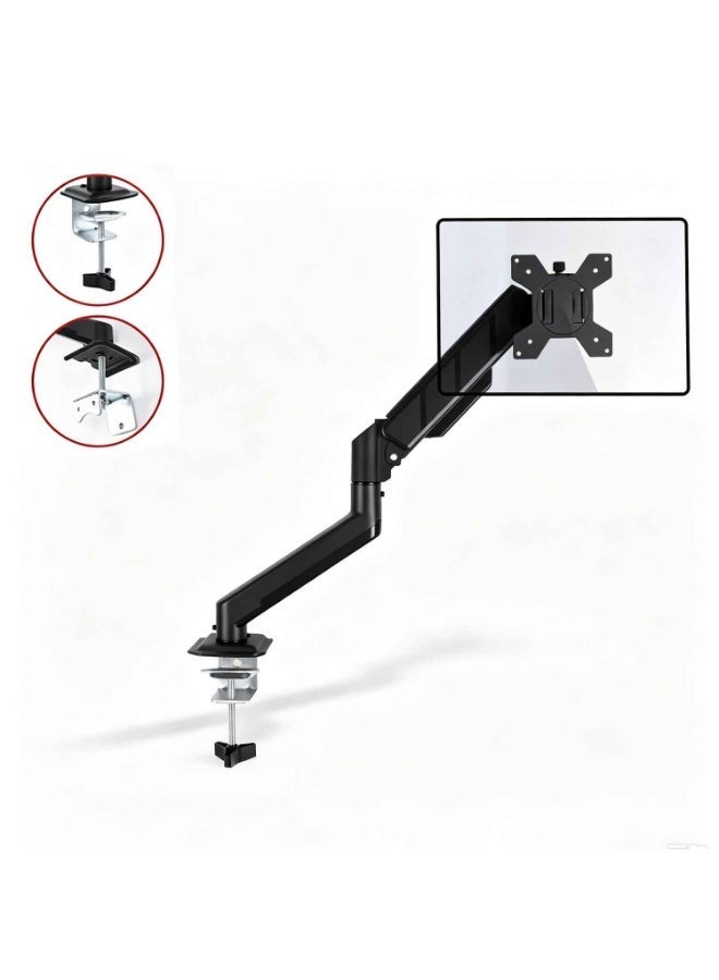 Single Monitor Arm Desk Mount,Adjustable Monitor Arm, Fits 10–32 Inch Monitors,Supports 22 lbs,VESA 75x75/100x100, Black - Image 1