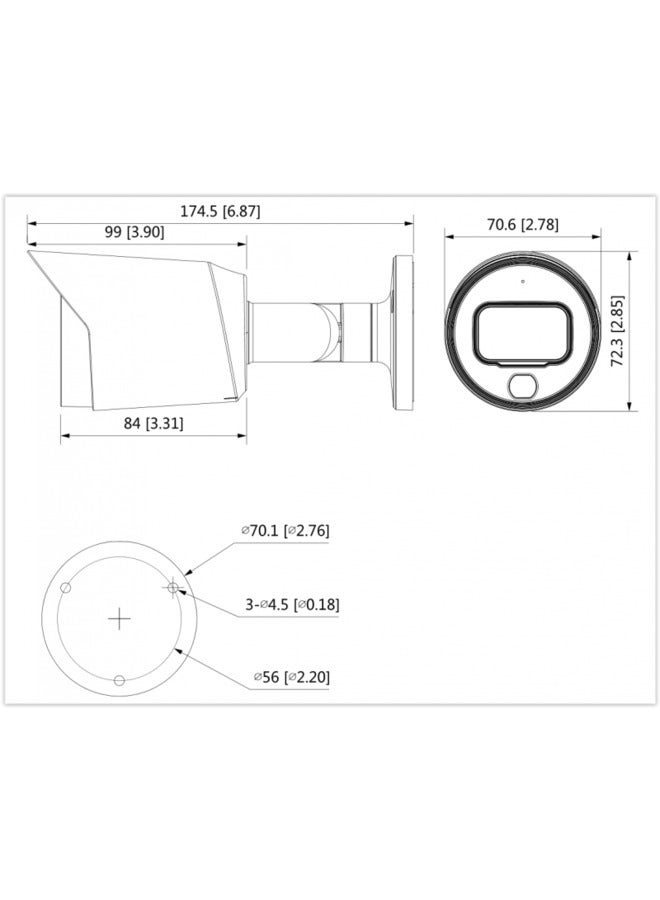 Dahua DAHUA-5MP Full-color Starlight HDCVI Bullet Camera-DH-HAC-HFW1509T-A-LED  - Image 4