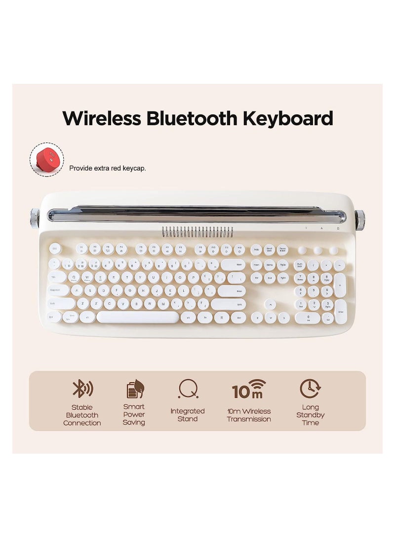 ACTTO Retro Wireless Bluetooth Typewriter Keyboard B503 - Image 4