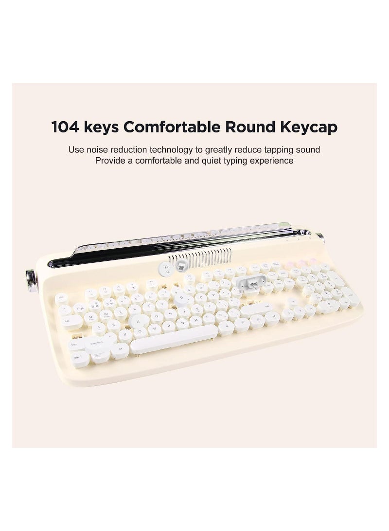 ACTTO Retro Wireless Bluetooth Typewriter Keyboard B503 - Image 5