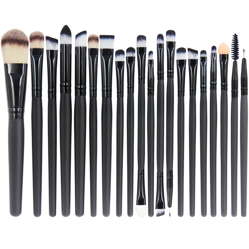 EmaxDesign 20 Pieces Makeup Brush Set Professional Face Eye Shadow Eyeliner Foundation Blush Lip Makeup Brushes Powder Liquid Cream Cosmetics Blending Brush Tool - Image 1