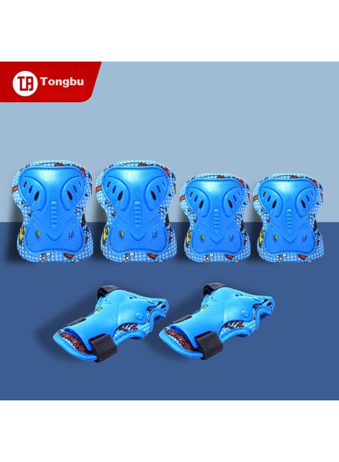 General Step Tongbu Protective Gear Set, Roller Skating Protective Equipment, Children's Knee Pads, Anti-fall Full Set, Elbow Pads, Palm Guards, Inline Skates, Skateboard, Balance Bike - Image 1