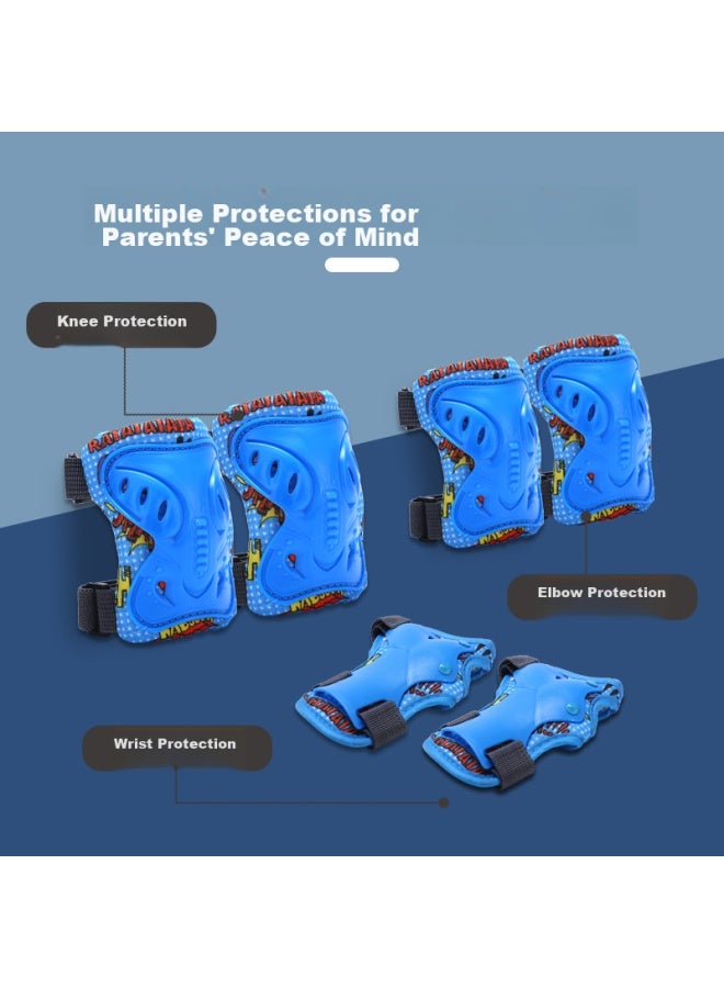General Step Tongbu Protective Gear Set, Roller Skating Protective Equipment, Children's Knee Pads, Anti-fall Full Set, Elbow Pads, Palm Guards, Inline Skates, Skateboard, Balance Bike - Image 2