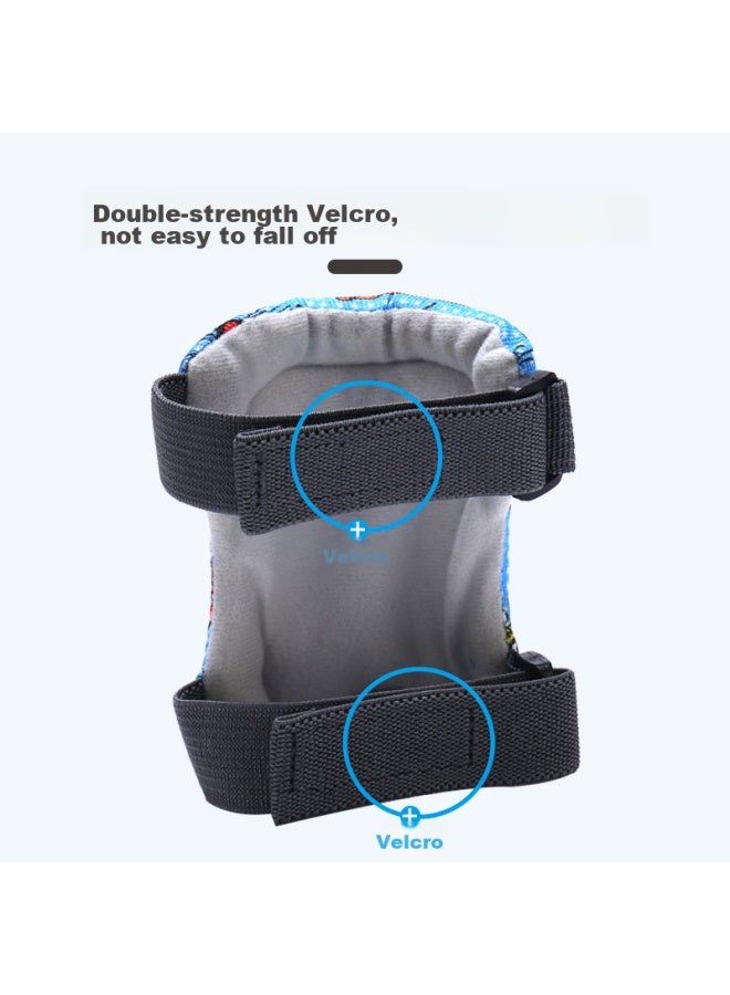 General Step Tongbu Protective Gear Set, Roller Skating Protective Equipment, Children's Knee Pads, Anti-fall Full Set, Elbow Pads, Palm Guards, Inline Skates, Skateboard, Balance Bike - Image 5