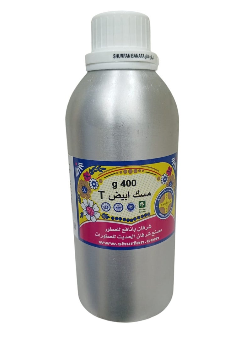 شرفان بانافع - زيت عطري للبخور مسك ابيض 400 ج - Image 1