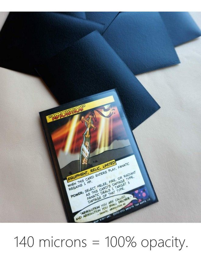 TitanShield (150 Sleeves/Black Standard Size Board Game Trading Card Sleeves Deck Protector For Mtg Baseball Dropmix - Image 5