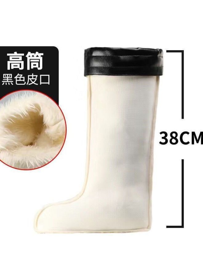 Non-lining High-top Rain Boots Men's Non-slip Thick Tendon Bottom Water Shoes Men's Wear-resistant Labor Protection Water Boots Mid-calf Rain Boots