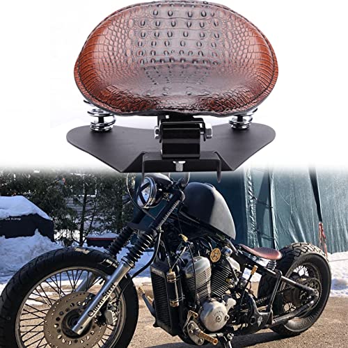 RICH CHOICES Motorcycle Solo Seat Brown Spring Brown Bracket Base Set Compatible with Honda Shadow Spirit ACE VT 1100 750 - Image 3