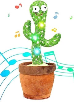 Festive Gallery Electric Dancing Plant Cactus Plush Stuffed Toy -Green/Brown With Music For Kids ‎32 x 27 x 11.5cm  - Image 1