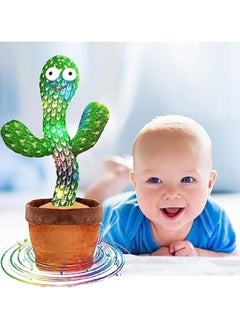 Festive Gallery Electric Dancing Plant Cactus Plush Stuffed Toy -Green/Brown With Music For Kids ‎32 x 27 x 11.5cm  - Image 5
