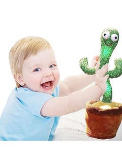 Festive Gallery Electric Dancing Plant Cactus Plush Stuffed Toy -Green/Brown With Music For Kids ‎32 x 27 x 11.5cm  - Image 4