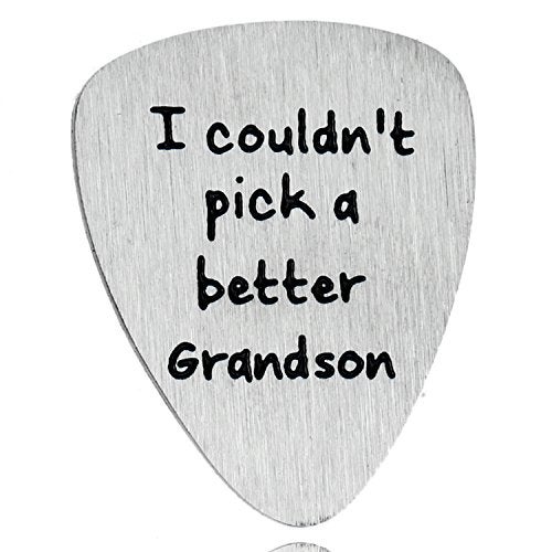 YeeQin Grandson Gifts Musical Gift For Grandson I Couldn't Pick A Better Grandson Guitar Picks - Image 5