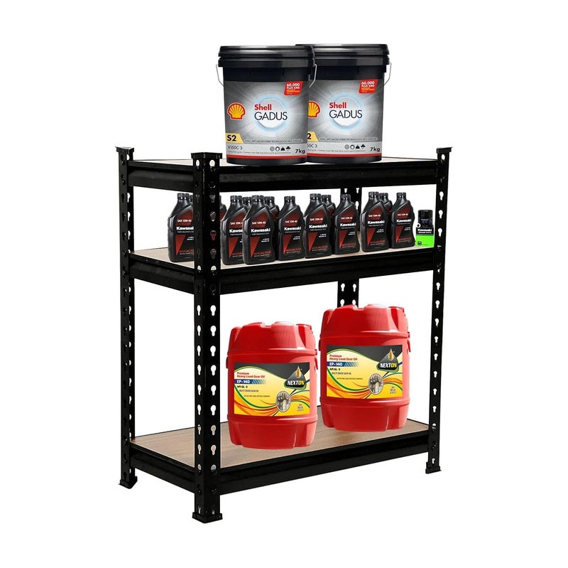 SmartSlide SmartSlide Folding Shoes Rack Kitchen Storage Shelves Microwave Oven Stand Folding Kitchen Rack Boltless Storage Rack Organizer 3 Shelves 3 X 3 X 16 FEET L x D x H  - Image 5