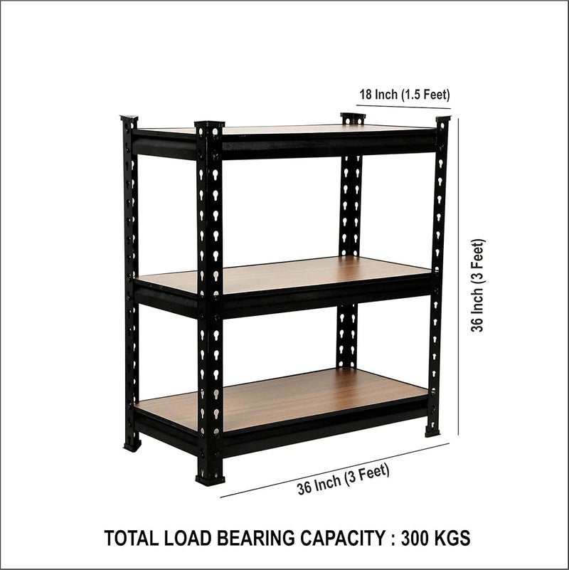 SmartSlide SmartSlide Folding Shoes Rack Kitchen Storage Shelves Microwave Oven Stand Folding Kitchen Rack Boltless Storage Rack Organizer 3 Shelves 3 X 3 X 16 FEET L x D x H  - Image 2
