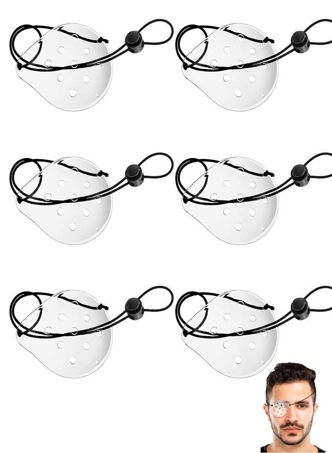 Bukela 6 Pieces Of Transparent Plastic Eye Patches, Breathable And Good For Protecting The Eyes After Surgery, Eye Care Supplies For Male And Female Patients To Prevent Sand From Entering The Eyes. - Image 1