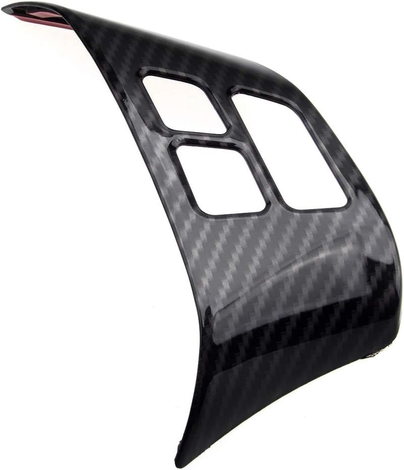 QASULER Carbon Fiber Steering Wheel Button Cover for BMW - Image 2