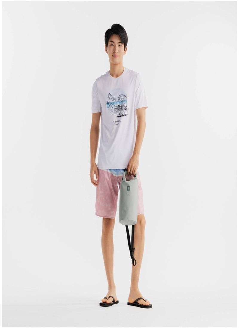 OLAIAN OLAIAN by DECATHLON, Men’s surfing sun protection T-shirt beach white  - Image 1