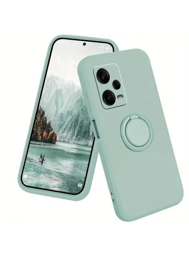 Crimson Redmi Note 12 Pro Plus Case With Rotatable Ring Kickstand Magnetic Car Mount Cover - Image 3