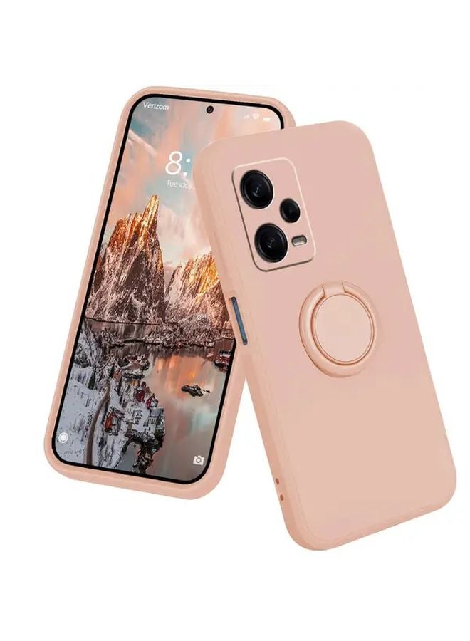 Crimson Redmi Note 12 Pro Plus Case With Rotatable Ring Kickstand Magnetic Car Mount Cover - Image 4