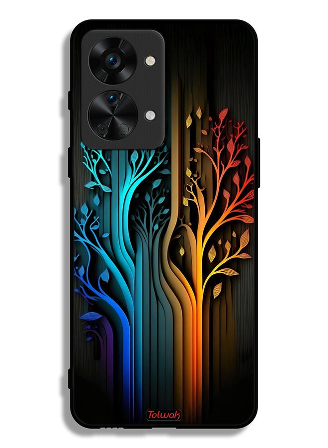 Tolwak OnePlus Nord 2T 5G Protective Case Cover Tree Leaves Art - Image 2