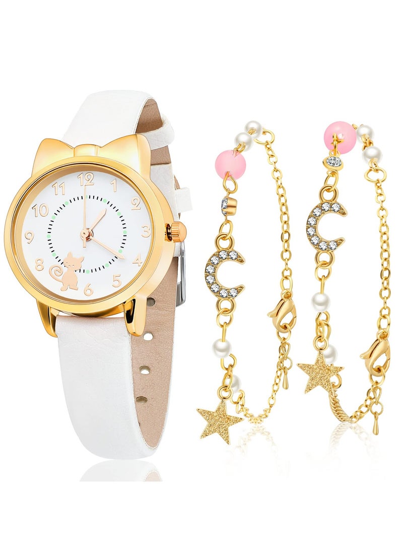 أطفال الكرتون ووتش كوارتز ، بما في ذلك القط لطيف نمط ووتش . - Image 1