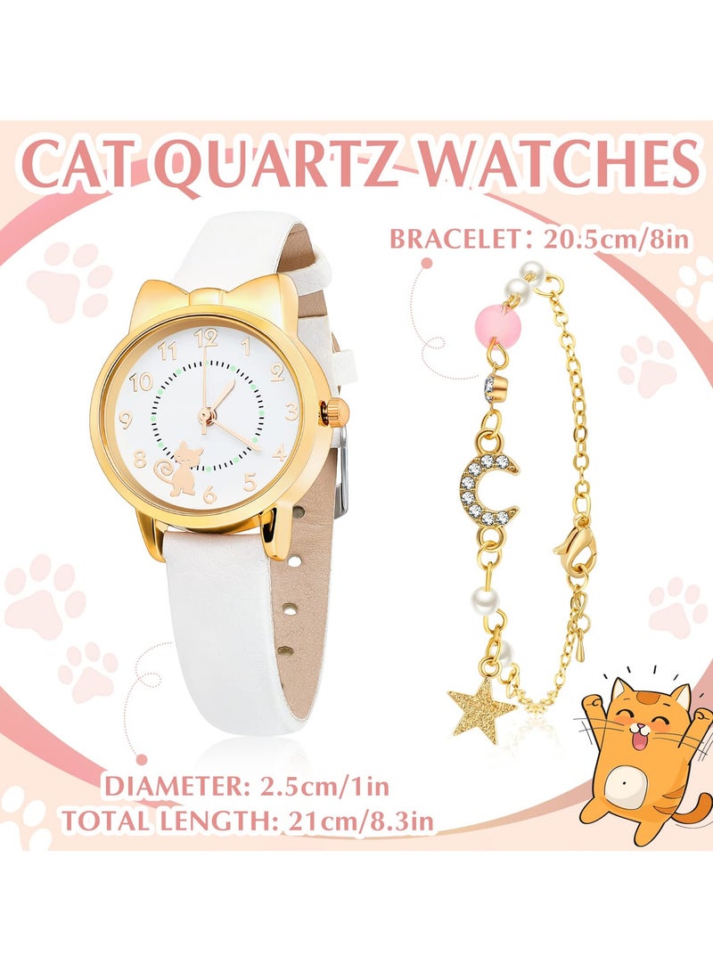 أطفال الكرتون ووتش كوارتز ، بما في ذلك القط لطيف نمط ووتش . - Image 3