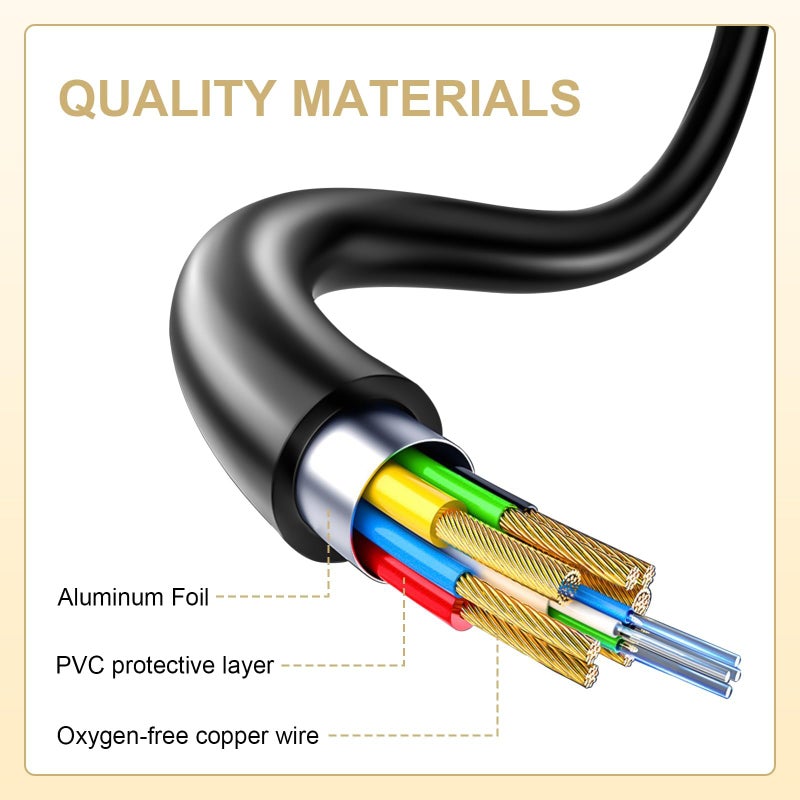 Sqrmekoko Inline Mic Remote Audio Cable Cord Line for Bose QuietComfort 25 QC25 Headphones (Black) - Image 4