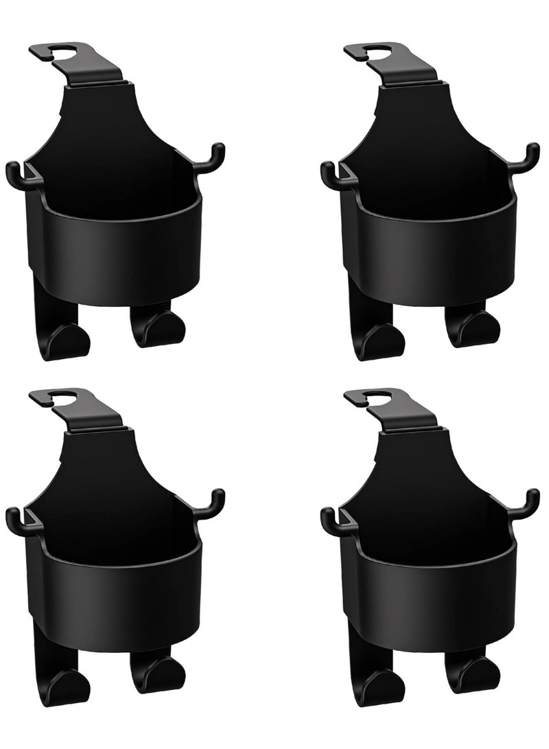 Excefore Multifunctional Hook for Car Seat Back, 4-Pack Car Headrest Cup Holder for Your Car Back Seat, Phone Holder with Hook Car Back Hanging Mount Cup Storage - Image 1