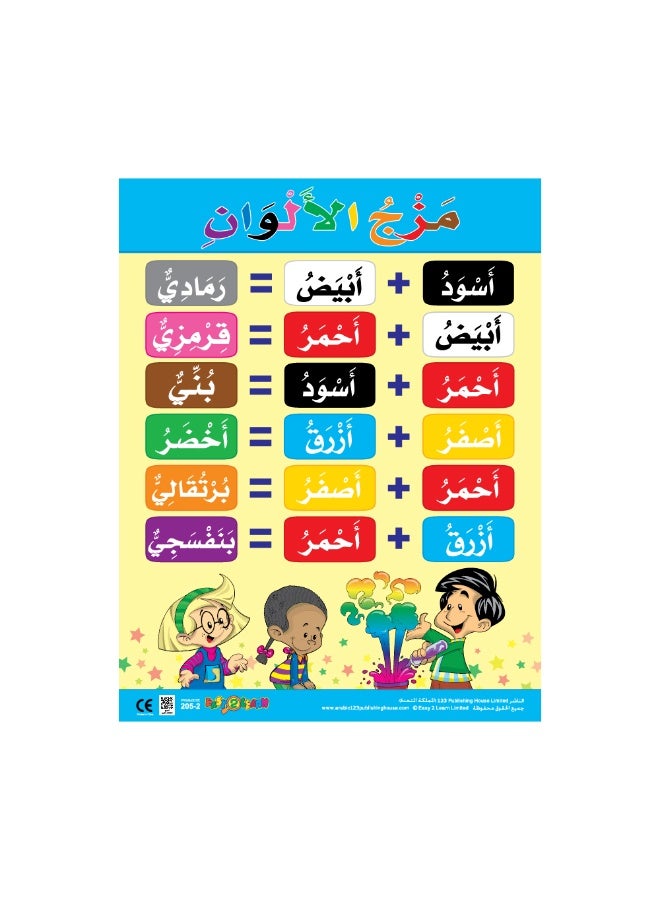 123 ببلشينج هاوس الألوان والأشكال (6 لوحات تعليمية) - مجموعة لوحات تعليمية باللغة العربية - Image 3