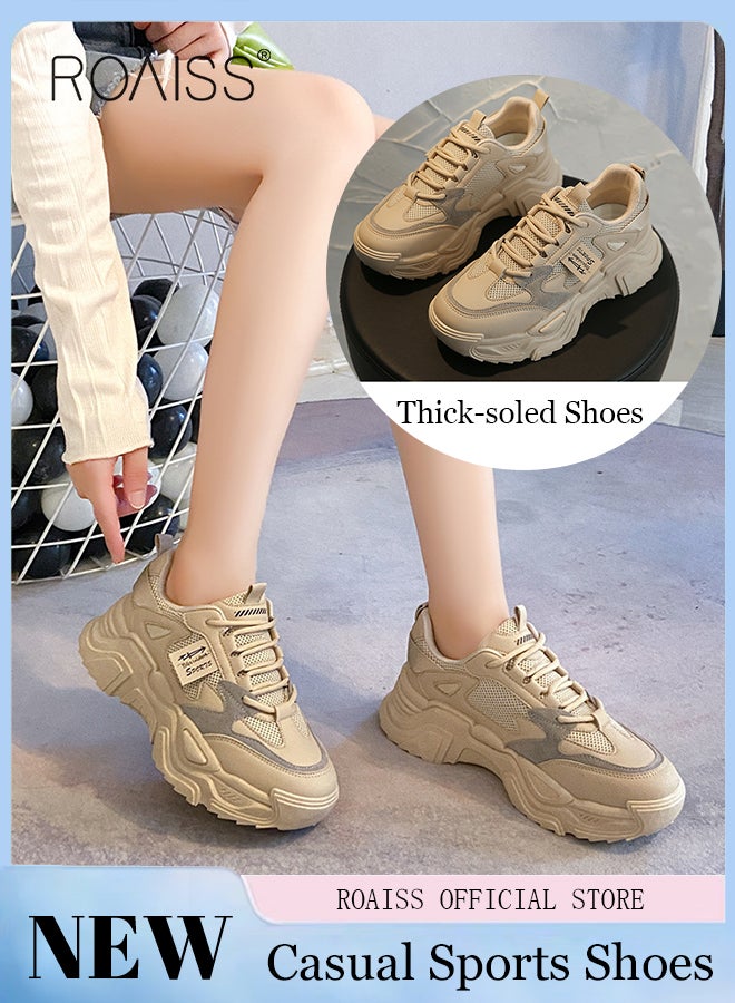 رويس أحذية رياضية أنيقة للسيدات، أحذية رياضية متعددة الاستخدامات برقبة منخفضة وبطانة ناعمة، أحذية برباط ورقبة غير قابلة للانزلاق، أحذية غير رسمية قابلة للتنفس للسيدات، مناسبة للارتداء اليومي والأنشطة الخارجية - Image 1