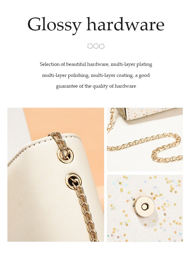 DUNISO Crossbody bag for women,magnetic button shoulder bag，PU leather handbag bag with adjustable shoulder strap,with pendant，suitable for shopping, dating, and work，20*8*14cm  - Image 5