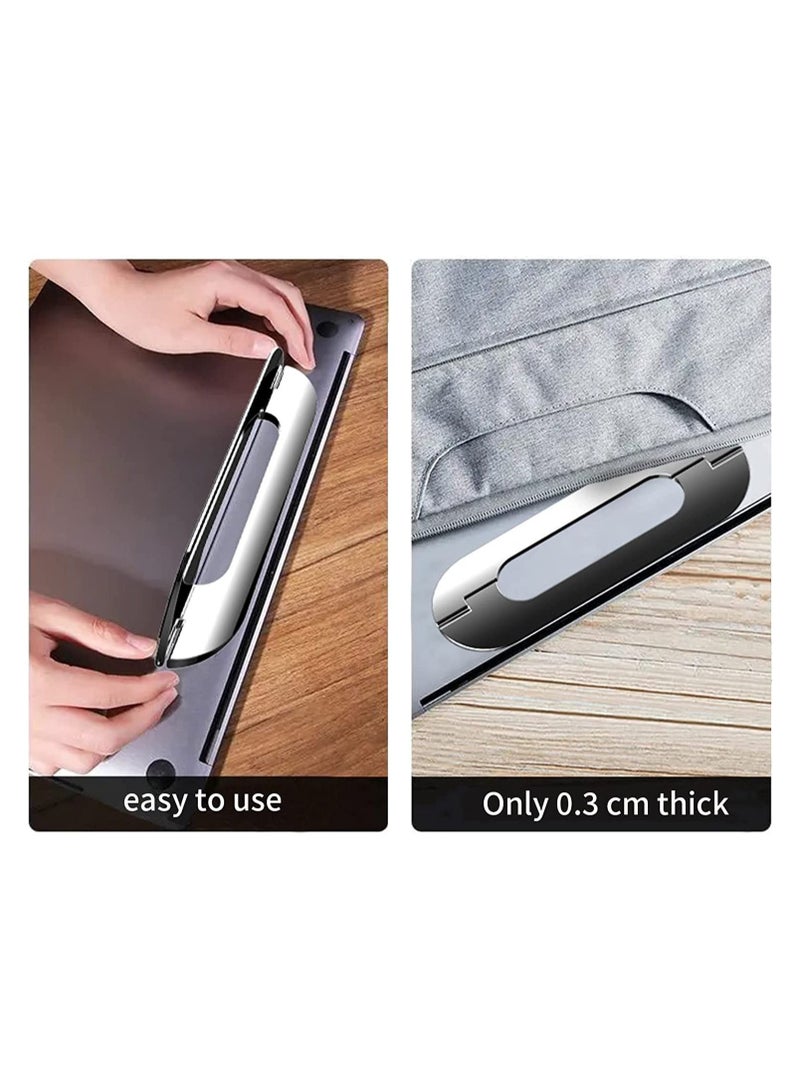 Captaintech Portable Invisible Laptop Stand, SYOSI Self-Adhesive Mini Portable Laptop Stand, Ergonomic Laptops Elevator for Desk, Zinc Alloy Material Holder Compatible with 11.6 to 17 Inches Notebook Computer - Image 4