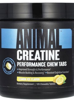 ANIMAL Creatine Performance Chew Tabs Lemon Ice 120 Chewable Tablets 